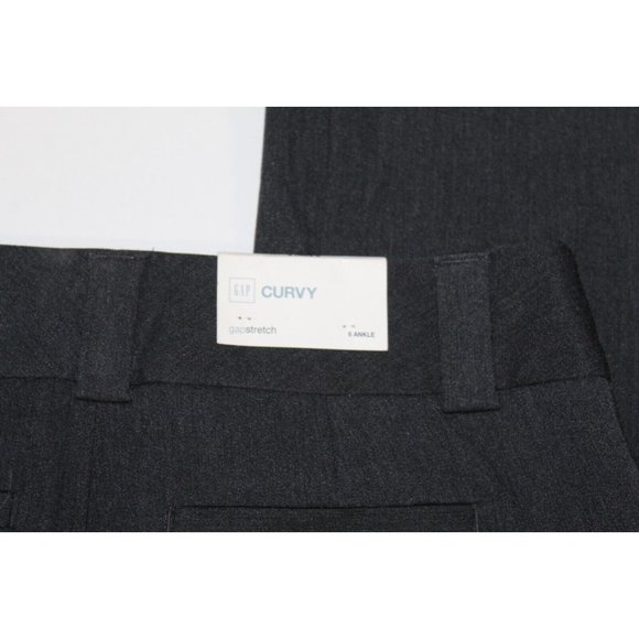 NWT Gap Curvy Ankle Pants Women's Size 6 Stretch Casual Wear Gray - Picture 7 of 8